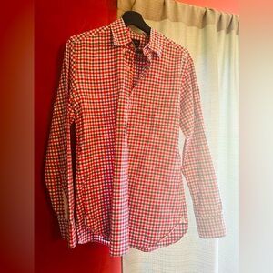 J.Crew button down shirt size small excellent condition red, white & blue!